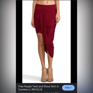 Free People midi skirt